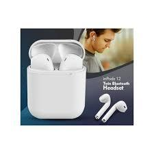 TWS i18 Bluetooth 5.0 Wireless Earbuds with Charging Case, Touch Control, Built-in Mic, Hi-Fi Stereo Sound, Auto Pairing, Portable Earpods for Android & iOS Smartphones