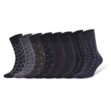 Fashion 6PCs Men's Official Socks - Assorted, Comfortable Breathable Cotton Blend Socks for Daily Wear, Office, Sports, and Casual Outfits, 6-Pair Pack