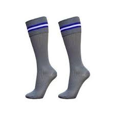 Fashion 6 Pairs Comfy Cotton Grey Blue Strips Boys School Socks – Soft Breathable Kids Socks for Daily Wear, Sports, School Uniform, Durable Non-Slip Cotton Blend Footwear