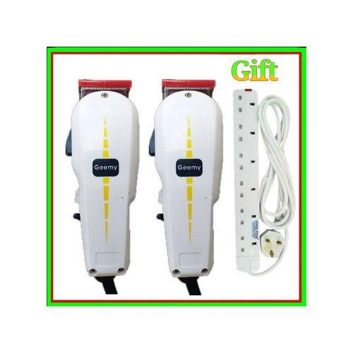 2pcs Professional Hair Shaving Machine Kit with Free 6-Way Adjustable Extension for Precise Grooming and Smooth Haircuts at Home or Salon Use