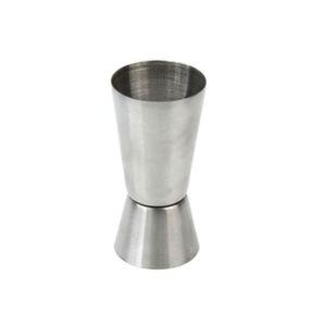 Metallic Double-Sided Tot Glass - Stainless Steel 15ml/30ml & 30ml/60ml Measuring Cups for Precise Cooking and Bartending