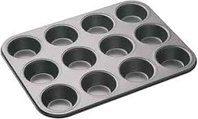 12 Hole Muffin Tray with Bonus Non-Stick Box Loaf Tin – Premium Baking Set for Cupcakes, Muffins & Mini Loaves, Durable Non-Stick Kitchen Bakeware for Easy Cleaning