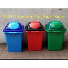 70L Heavy Duty Swing Bin Dust Bin – Large Capacity Waste Container for Home, Office, Kitchen, and Outdoor Use Durable Plastic Trash Can with Swing Lid