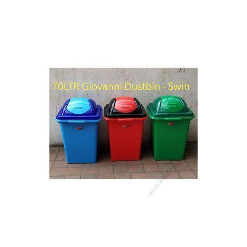 70L Heavy Duty Swing Bin Dust Bin – Large Capacity Waste Container for Home, Office, Kitchen, and Outdoor Use Durable Plastic Trash Can with Swing Lid