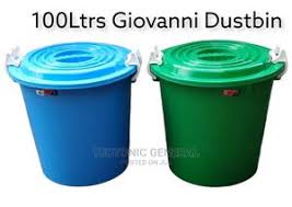 100L Heavy Duty Wastepaper Dust Bin with Airtight Lid and Strong Handles – Durable Large Trash Container for Home, Office, Garden, Kitchen, Industrial Waste Management