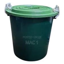 100L Heavy Duty Wastepaper Dust Bin with Airtight Lid and Strong Handles – Durable Large Trash Container for Home, Office, Garden, Kitchen, Industrial Waste Management