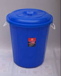 60L Heavy Duty Plastic Dustbin with Tight Lid – Durable Outdoor & Indoor Garbage Bin for Home, Kitchen, Office, Garden Waste Management