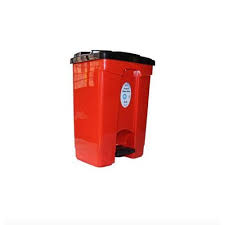 30L Plastic Pedal Trash Bin with Lid – Durable Kitchen, Bathroom & Office Garbage Can with Hands-Free Pedal Operation
