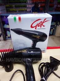 GekGEK3800 Professional Blow Dryer with Free Kettle & 4-Way Socket Extension – Salon-Grade Hair Styling Tool for Home and Travel Convenience
