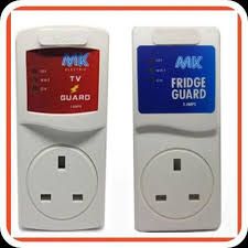 Electronics TV Guard + Fridge Guard + Free 6-Way Extension Power Strip – Surge Protector Voltage Stabilizer for Home Appliances Safety
