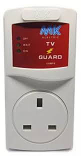 Electronics TV Guard + Fridge Guard + Free 6-Way Extension Power Strip – Surge Protector Voltage Stabilizer for Home Appliances Safety