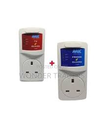 Electronics TV Guard + Fridge Guard + Free 6-Way Extension Power Strip – Surge Protector Voltage Stabilizer for Home Appliances Safety