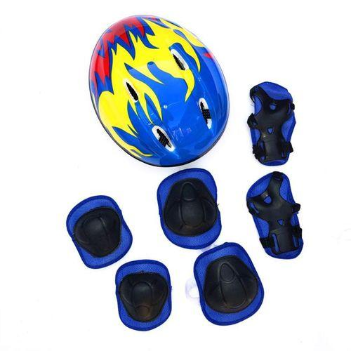 7Pcsset Kids Boy Girl Safety Knee Elbow Pad Sets – Complete Adjustable Protective Gear for Kids, Comfortable & Durable Pads for Skating, Biking, Scooter, Skates Safety