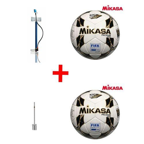 Size 5 Soccer Ball Black, Gold & White – Official Durable Football with Free Hand Pump and Inflation Pin for Training, Matches, and Outdoor Play