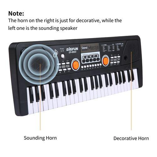 49 Keys USB Electronic Organ Kids Electric Piano with Microphone – Portable Digital Keyboard for Beginners, Children, and Home Music Fun with Built-in Rhythms and Recording
