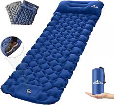 Portable Outdoor Inflatable Sleeping H Pad – Lightweight Nylon Camping Mat for Hiking, Backpacking, and Comfortable Outdoor Sleep