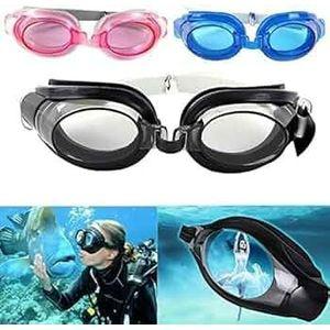 Adjustable Anti-Fog Swimming Goggles – Comfortable UV-Protected Swim Glasses for Men, Women & Kids, Leak-Resistant Design with Clear Lens for Pool, Open Water & Training