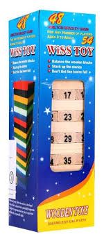 Jenga Wooden Toy – Classic Stack & Knock Game for Kids, Family Fun, and Cognitive Skill Development