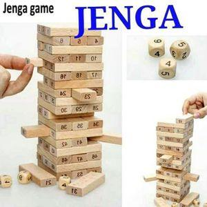 Wooden Block Jenga Yard Pull & Stack Tower Game – Outdoor Family Fun, Giant Tumbling Blocks for Lawn, Party, Picnic, and Backyard Entertainment