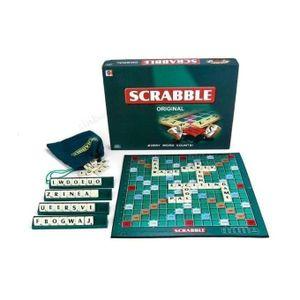 2 Games Scrabble & Chess Board Set – 100 Letter Tiles Scrabble Game with Classic Chess Board for Family Fun, Strategy, Learning, and Indoor Entertainment