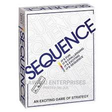 Sequence Playing Cards Game – Fun Strategy Board Game with Cards and Chips, Family-Friendly Multiplayer Game for Kids and Adults, Educational Entertainment for Parties and Game Nights
