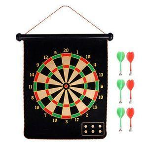 Magnetic Dart Board Indoor Outdoor Game Set with Safe Magnetic Darts, Double-Sided Dartboard for Kids and Adults, Family Party Game, Office Fun, Backyard Entertainment