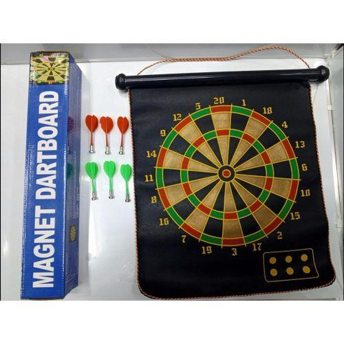 Magnetic Dart Board Indoor Outdoor Game Set with Safe Magnetic Darts, Double-Sided Dartboard for Kids and Adults, Family Party Game, Office Fun, Backyard Entertainment