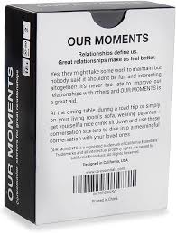 Our Moments Couples Card Game – Fun Conversation Starters for Deeper Connections, Strengthen Communication, Intimacy, and Relationship Bonding for Couples at Home or Date Nights