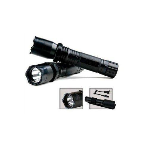 Self-Defense Torch with Electric Shock Function, Bright LED Flashlight and Laser Pointer – Rechargeable Personal Safety Device for Night Security, Outdoor Protection and Emergency Use