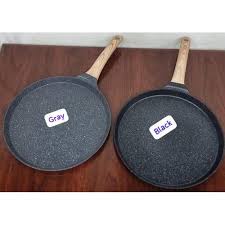 Flat Non-Stick Chapati Pan 28CM – Heavy-Duty Aluminum Indian Roti Tawa for Even Cooking, Stovetop Use, Easy Cleaning, Durable Non-Stick Surface for Perfect Chapati, Roti, Paratha