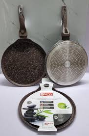 Flat Non-Stick Chapati Pan 28CM – Heavy-Duty Aluminum Indian Roti Tawa for Even Cooking, Stovetop Use, Easy Cleaning, Durable Non-Stick Surface for Perfect Chapati, Roti, Paratha