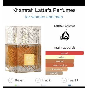 Lattafa Khamrah Qahwa for Unisex Eau de Parfum Spray