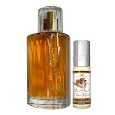 Al Rehab 2 In 1 Fragrance Set: Choco Musk Perfume + Oil