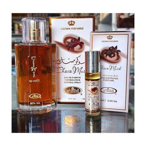 Al Rehab 2 In 1 Fragrance Set: Choco Musk Perfume + Oil
