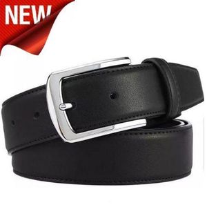 Leather Belt For Official Suit's Trousers -Black