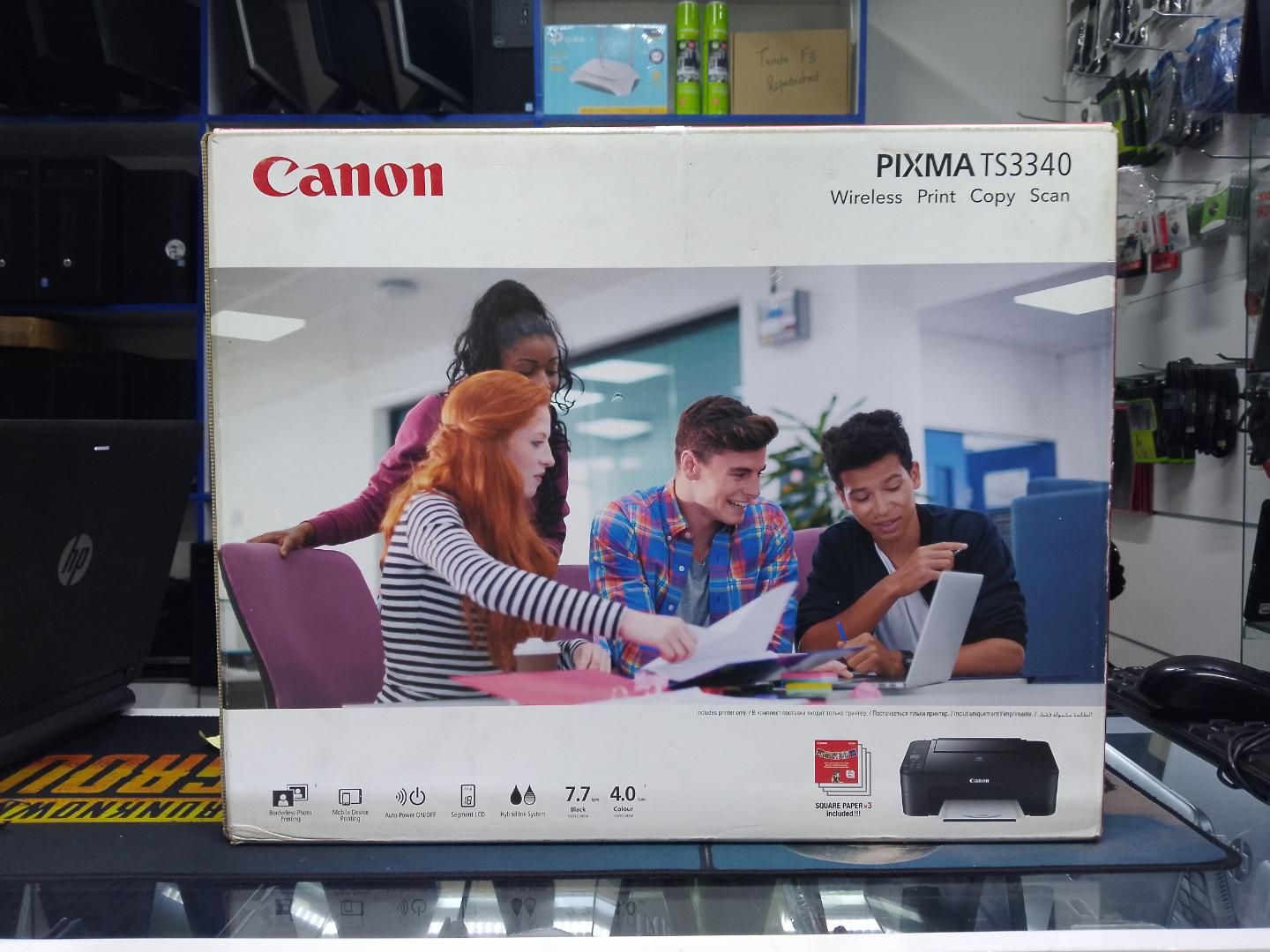 Canon PIXMA TS3340 Color Print Copy Scan All In One Wireless Printer