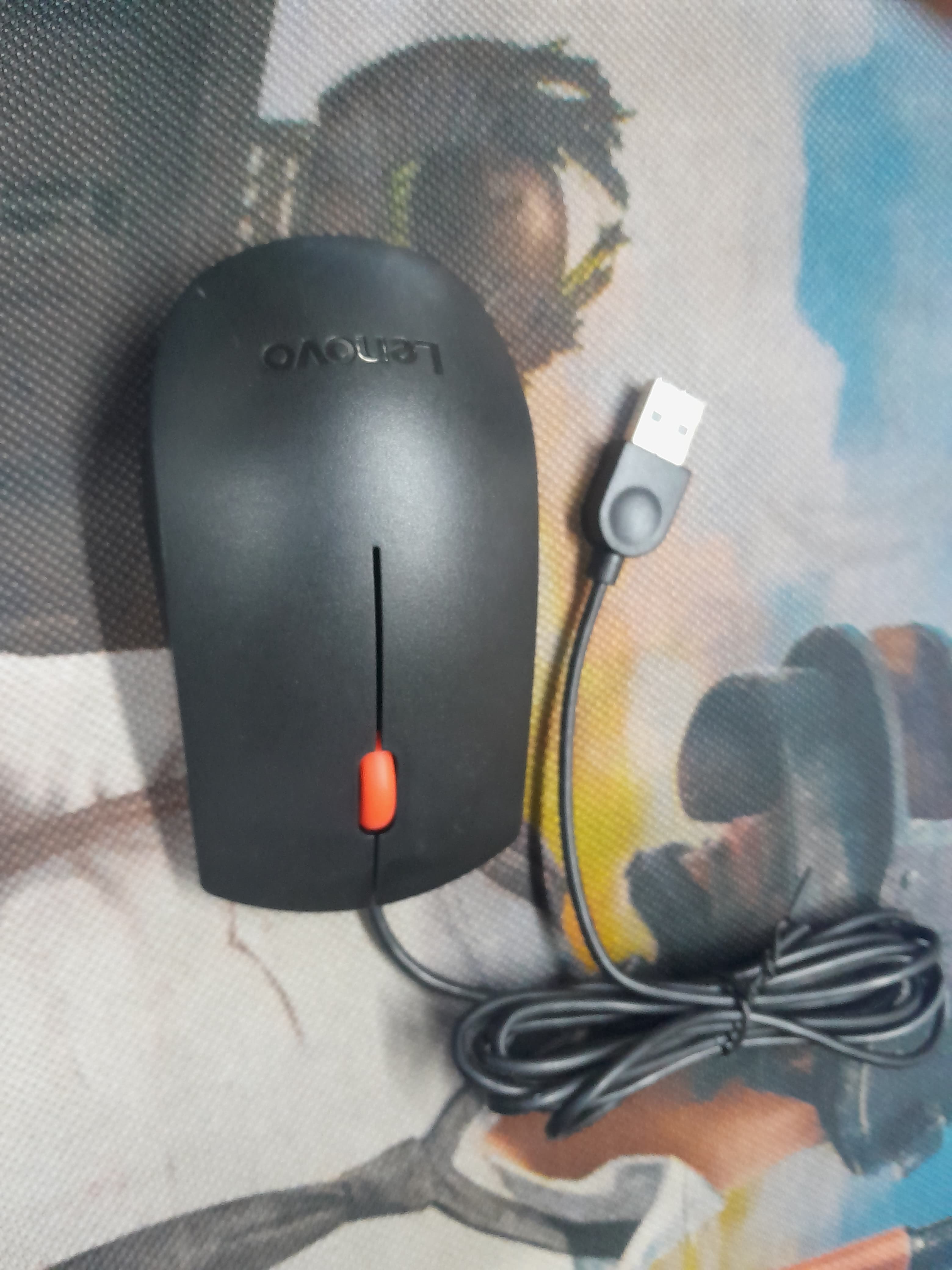 Refurbished Lenovo  Wired  USB Optical Mouse