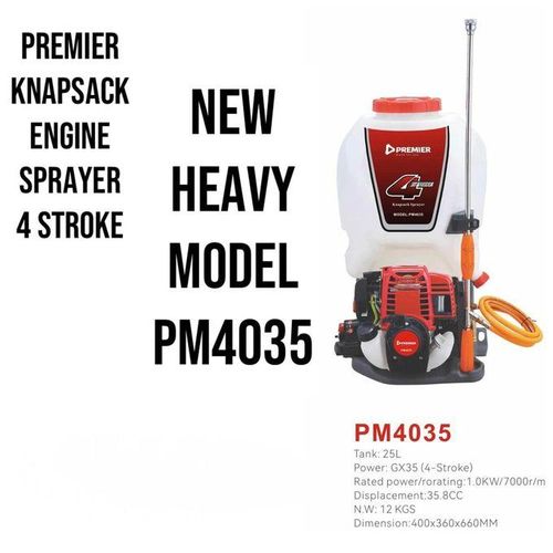 Premier 4 Stroke Engine Sprayers- 25 Litres Heavy Duty Knapsack Sprayer/ Backpack Sprayer