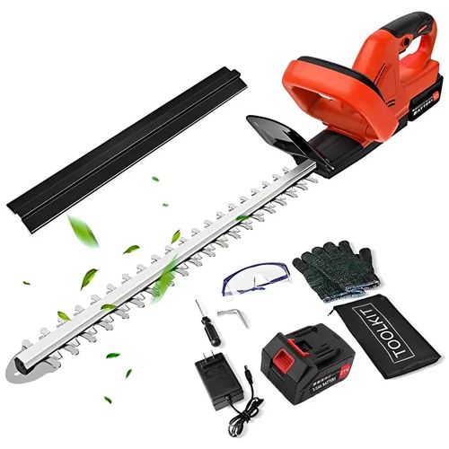 Heavy Duty Cordless Lithium-ion hedge trimmer with Accesories Fence Trimmer Cutter With 2 Batteries