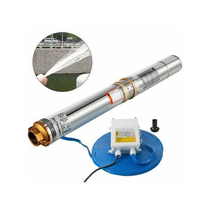 2" (50mm) Submersible Borehole Deep Well Water Pump 0.5HP 48M Head Plus Free Float Switch