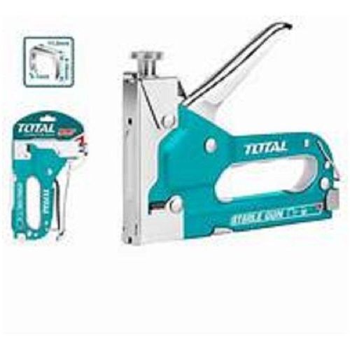 TOTAL Staple Gun 4-14mm, Industrial Stapler With Adjustable Force,Quick Jam Release -Crown: 11.3mm Length: 4-14mm