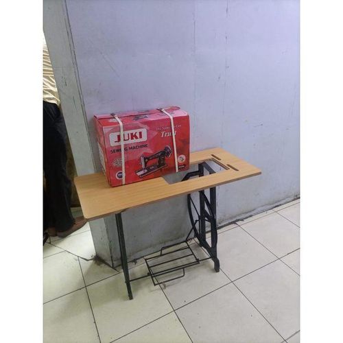 Juki Manual Sewing Machine With Wooden Table And Iron Stand