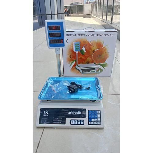 ACS Digital Weighing Scale With Alarm/Computing Digital Weighing Scale 30kg_40kg Digital Scale Electronic Price Computing Vegetable Commercial Retail Weight