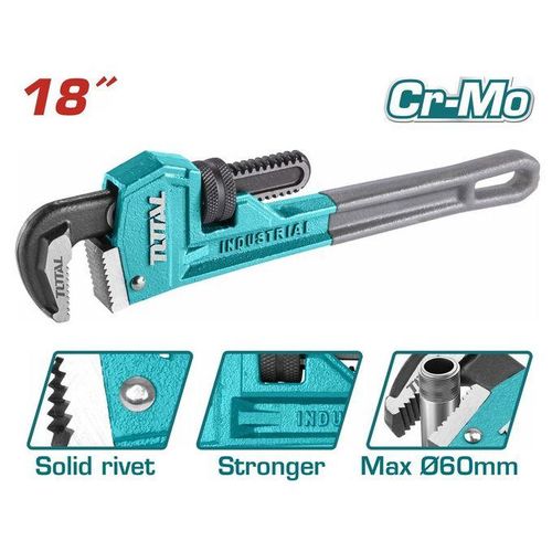 TOTAL THT171186 Pipe Wrench Size:18" (450mm)