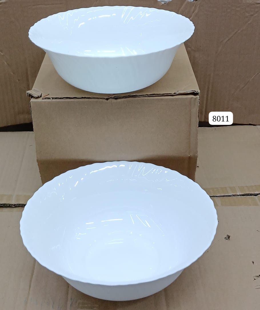 ❗️New in❗️6pcs Diva Opal Glass Plain Serving Bowl pack of 6.Our Unique Bowl is perfect to store your favoror any food you prefer. Easily remove the bowl from its wooden stand to fill it or place it o