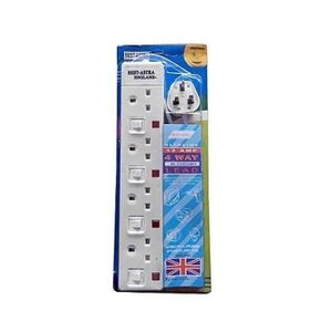 🪄Bes Quality 🪄Astra 2Pcs 4-Way Extension Cable Socket.This 4 Way Socket Extension Cable is the ideal plug for all your electronics devices‎‎. Comes with a 6 Ft cable, making it long enough for home,