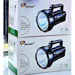 Dp Light DP-7045 Super Bright Long Range LED Portable Rechargeable Search Light Torch.Super bright high lumens led spotlight flashlight searchlight Torch++ can mount on tripod or bicycle holder.Good h