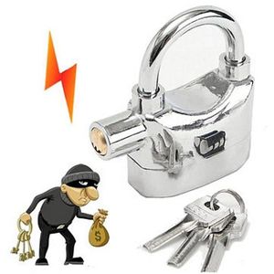 High Quality Alarm Siren Padlock For Home % Office Security.Corrosion Resistant, 
Ice Spray Proof
Anti Drill,
 Anti-twist Shackle
Movement & Shock Sensor
Weather Proof Electronics,
Maximum Security Ke
