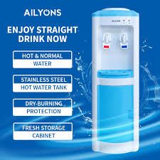 🔅🫜LIMITED TIME DEALS 🫜AILYONS AFK-111 Water Dispenser Hot And Normal With Storage Cabinet🍳.Storage Cabinet
Stainless Steel Hot Water Tank 
Easy To Use Push Taps
Description: STAND DISPENSER
Rated