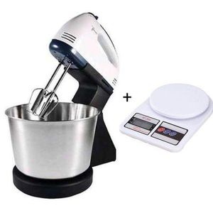 🍳☑️Sokany 7 Speed Hand Mixer With Bowl,Egg Beater Whisk Cake Baking with free 10kg kitchen scale✔️🍳With a 250 watts motor and seven (7) speed settings, this hand mixer can tackle its tasks  at the r